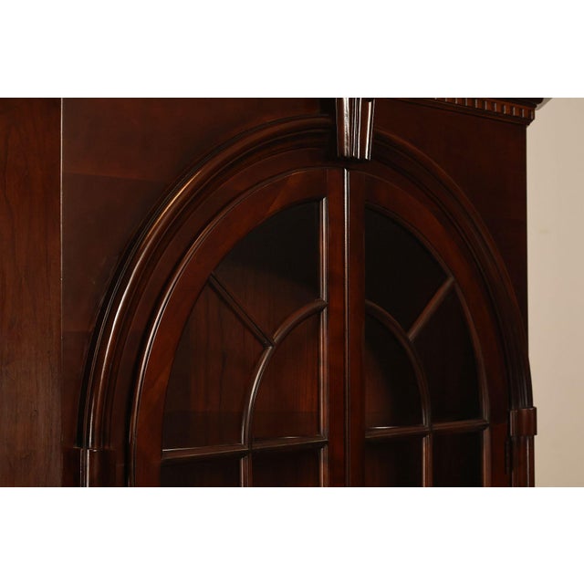 Statton Georgian Style Old Towne Cherry Corner Cabinet For Sale - Image 9 of 18
