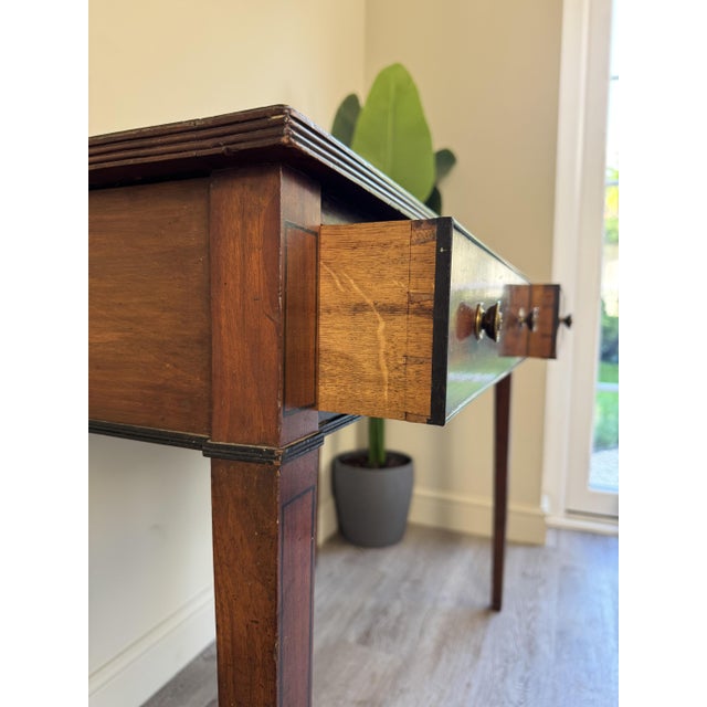 Solid wooden vintage vanity unit with two dovetail drawers both run smooth. this is a vintage piece and does show signs of...