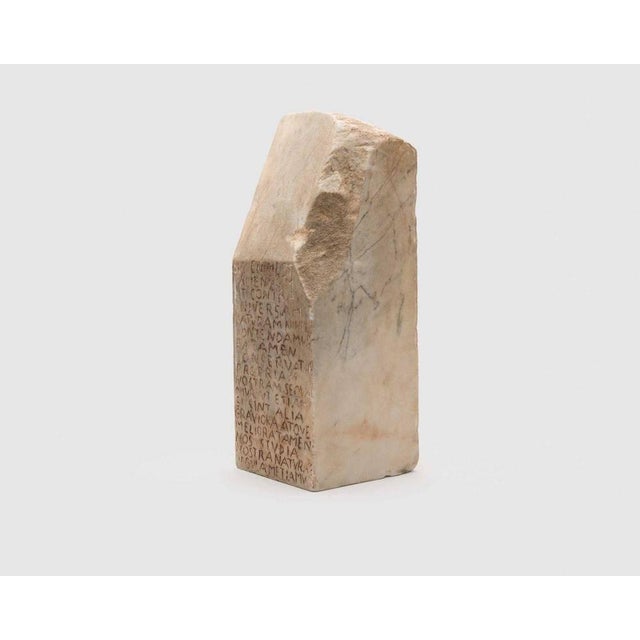 1990s Maria Dompe, Lady, Marble and Fabric Conceptual Abstract Sculpture Maria Dompe For Sale - Image 5 of 8