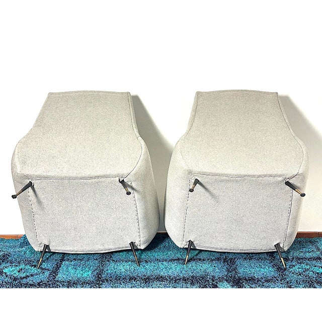 Gigi Radice Armchairs by Minotti, Italy, 1950s, Set of 2 For Sale - Image 9 of 18