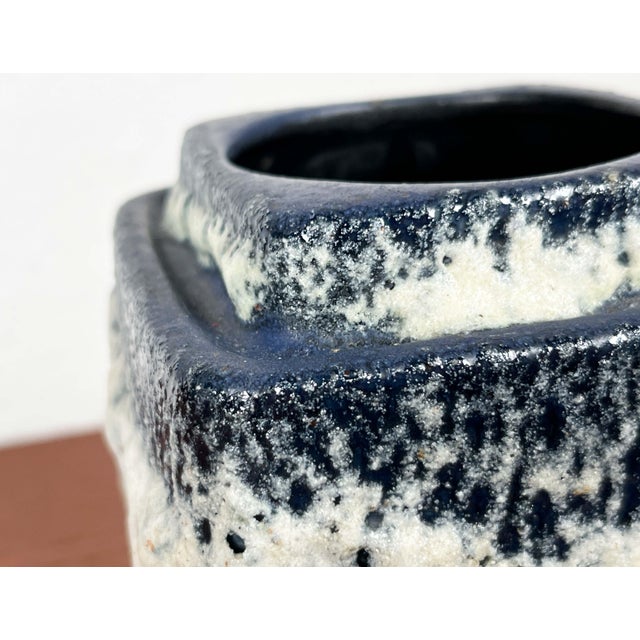 Mid-Century Modern West German Pottery WGP Fat Lava Vase from Dümler & Breiden, 1960s For Sale - Image 16 of 18