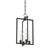 Transitional Mark D. Sikes 4 Light Middleborough Pendant, Small, Aged Iron For Sale - Image 3 of 3
