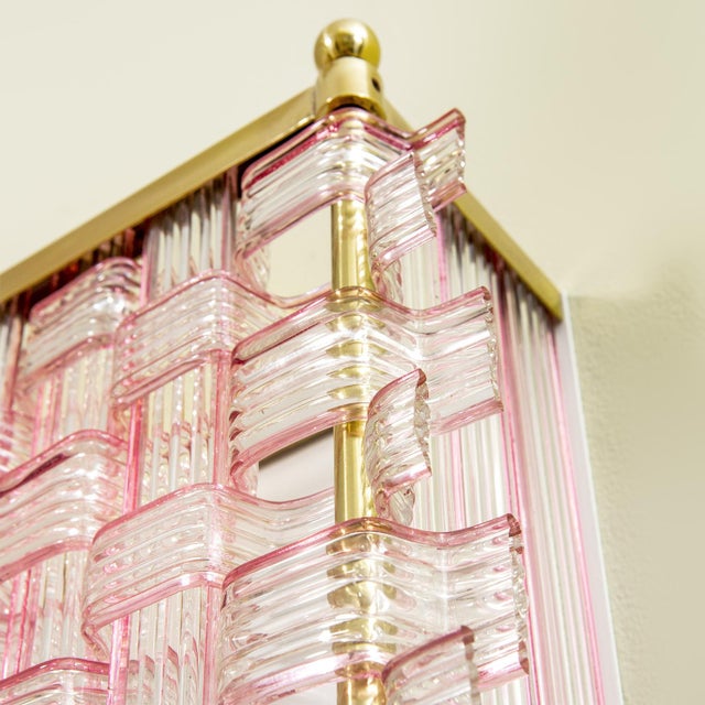 Murano Glass Wall Lights by Flavio Poli for Seguso, 1954, Set of 2 For Sale - Image 4 of 7