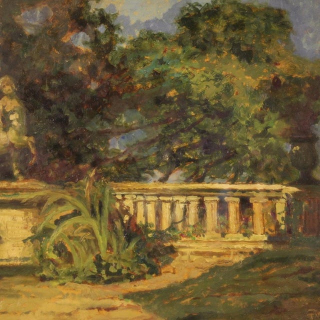 Italian Artist, Impressionist Landscape, 1970, Oil on Cardboard, Framed For Sale - Image 6 of 16