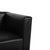 Visavis Leather Three-Seater Black Sofa by Brühl For Sale - Image 4 of 13