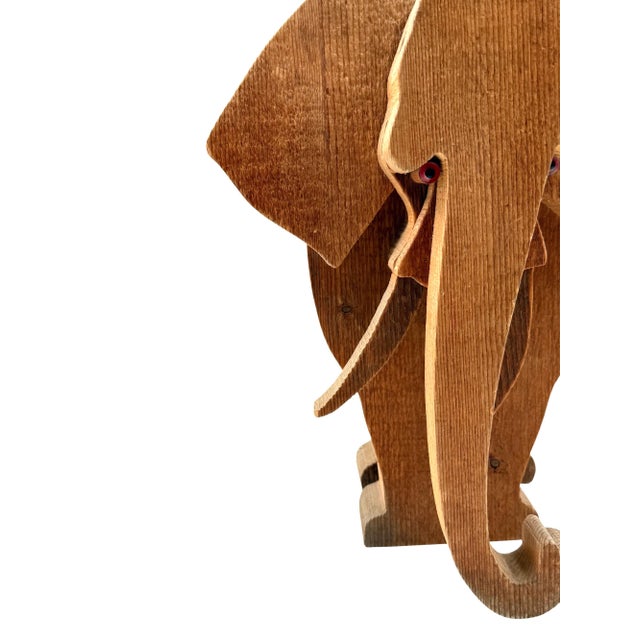 Bottega Michelangeli, Elephant Wood Sculpture, Orvieto Italy 1970s For Sale - Image 12 of 17