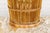 Country Style Rattan Waste Basket with Braided Woven Accents and Tapering Lines For Sale - Image 11 of 12