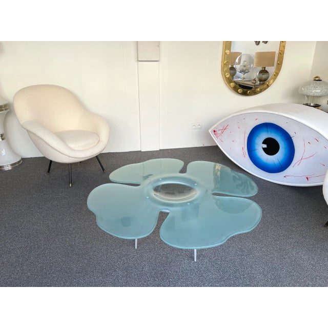 1990s Flower Glass Coffee Table by Glas Italia, Italy, 1990s For Sale - Image 5 of 11