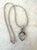 Vintage Sterling Silver Moon Stone Pendant Necklace For Sale - Image 4 of 4