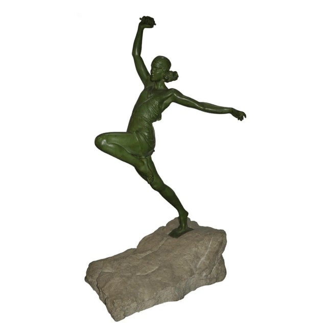 Beautiful Art Deco Statue For Sale In Los Angeles - Image 6 of 6