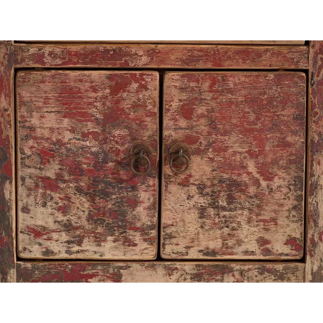 Antique Oriental Cabinet with Red Patina, 1900 For Sale - Image 15 of 18