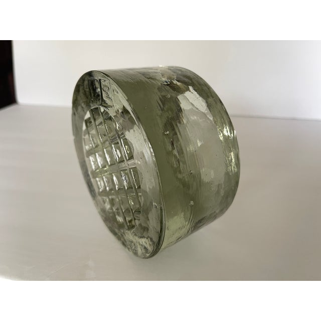 Large 1960's German Sculptural Glass Ashtray For Sale - Image 9 of 12