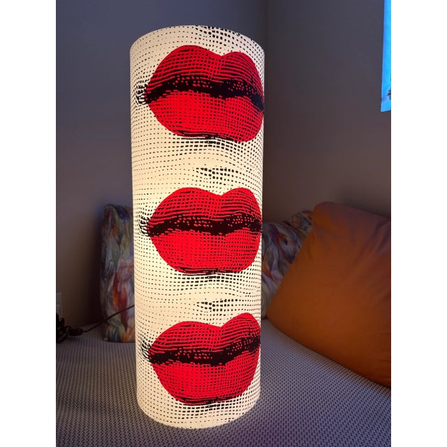 1990s Boca, Italian Modern Floor Lamp Sole by Piero Fornasetti for Antonangeli Illuminazione, 1990s For Sale - Image 5 of 7