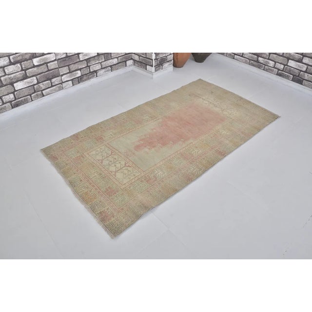 1960s 1960s Low Pile Wool Entryway Rug For Sale - Image 5 of 10