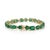19.98ct Mix-Cut Natural Zambian Emerald Statement Bracelet in 14k Yellow Gold For Sale - Image 9 of 17