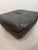 Large Italian Space Age Postmodern Black Leather Ottoman with Cord Lacing from Busnelli, 1970s For Sale - Image 6 of 7