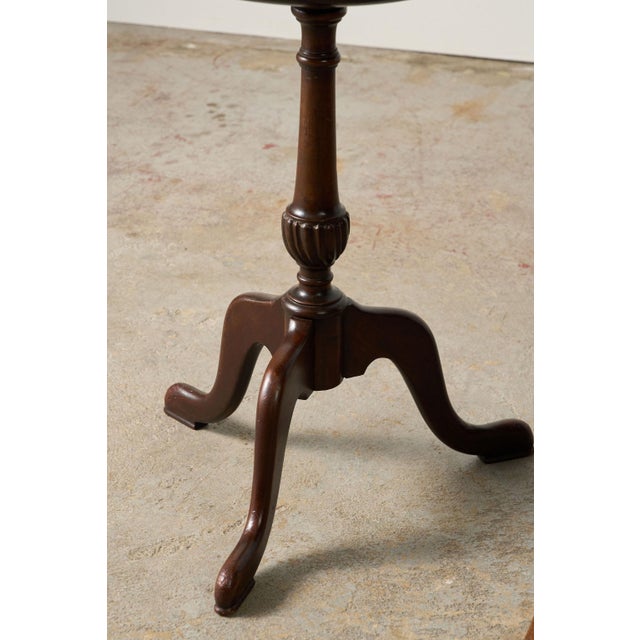 Antique English Mahogany Tripod Wine Table For Sale In Charleston - Image 6 of 6