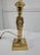Modern Vintage 1990s Gold Brass Lion Motif Candle Stick Lamp For Sale - Image 3 of 10