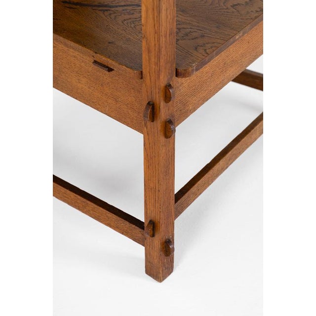 Wood Amsterdam School Traditionalist Chair in Oak For Sale - Image 7 of 15