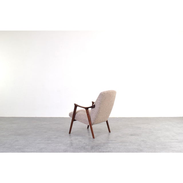 Mid-Century Teak and Bouclé Tenor Armchair from Møre Lenestolfabrikk, 1960s For Sale - Image 6 of 12