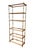Mid-Century Modern Vintage Faux Bamboo Étagère Bookcase – Hollywood Regency Chinoiserie Glass & Wood Display Shelving For Sale - Image 3 of 10