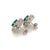 Diamond Emerald Earrings 14 Karat White Gold 4.05 TCW Certified For Sale - Image 9 of 11