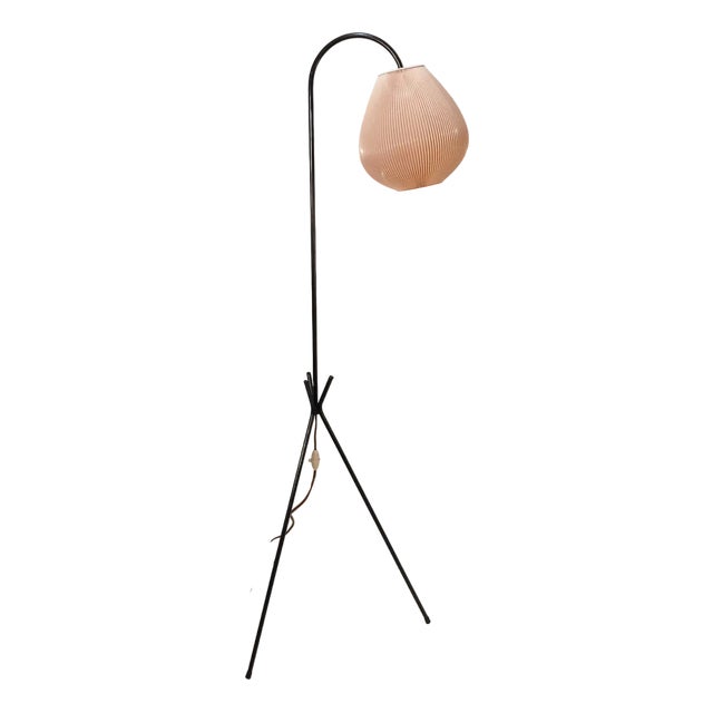 French Floor Lamp by Jean Rispal for Rispal, 1955 For Sale