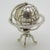 Vintage Italian Handmade Silver Spinning Globe Miniature, Tuscany, Arezzo, Italy, 1980s For Sale - Image 13 of 13