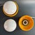 Yellow Pop Art Ceramic Table Lamps by Traudl Brunnquell, 1977, Set of 2 For Sale - Image 6 of 12