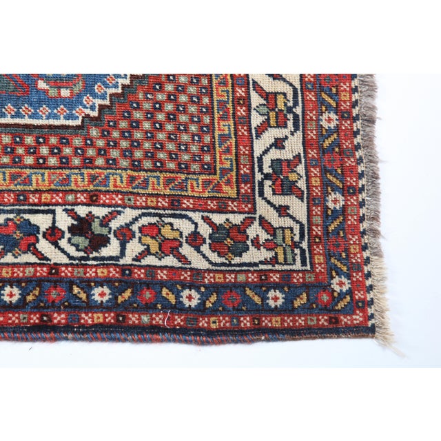 Handmade Sky Blue Tones Vintage Kaskay Rug -5' X 3' 9'' For Sale - Image 4 of 15