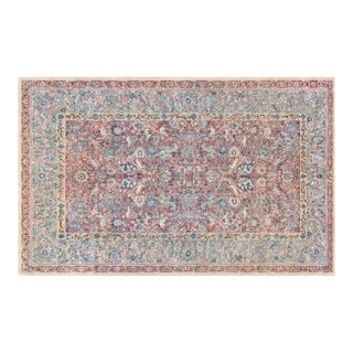 Fine 1920s Persian Tabriz Animal, Botanic Handwoven Wool Carpet For Sale