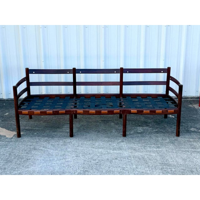 Vintage Cognac Leather 3-Seater Sofa Attributed to Arne Norell for Coja For Sale - Image 11 of 11