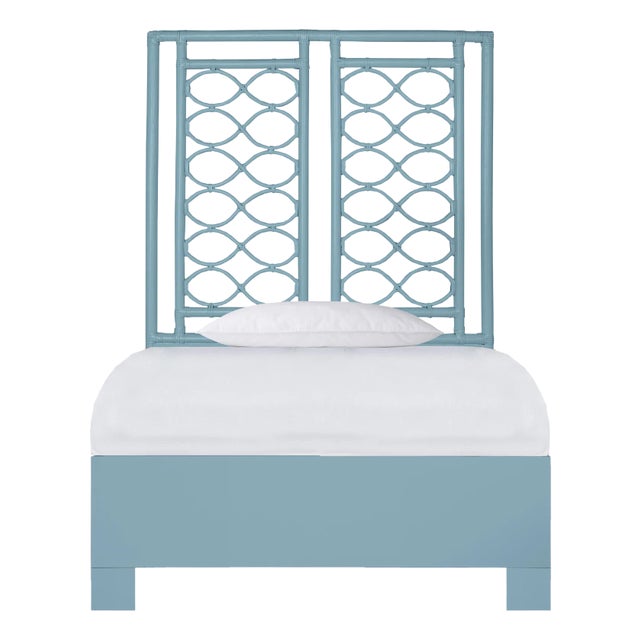 Infinity Standard Bed Twin Extra Long, Pool Blue For Sale