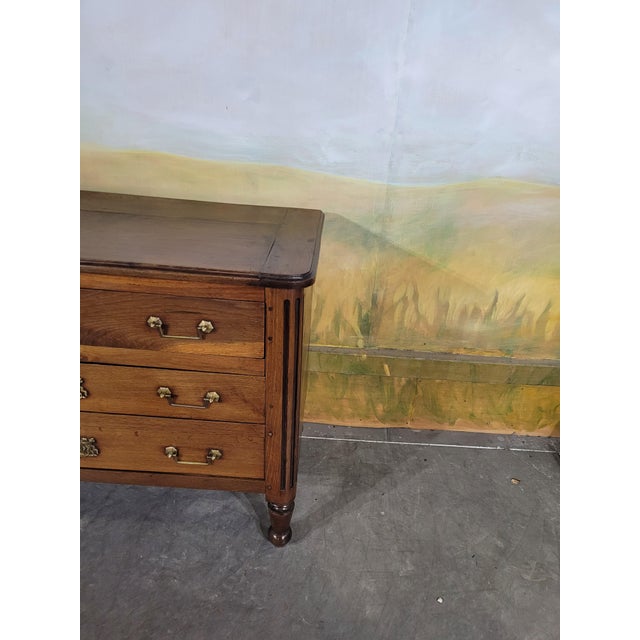 Small louis xvi period chest of drawers in solid oak. this piece is of unusual dimensions and entirely original. no...