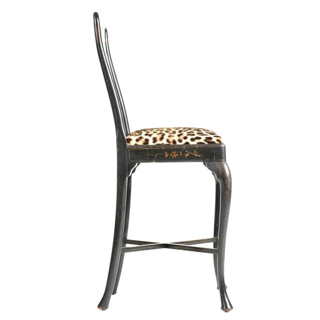Chinoiserie Chinoiserie Diminutive Tall Desk Chair, C1890-1910 For Sale - Image 3 of 11