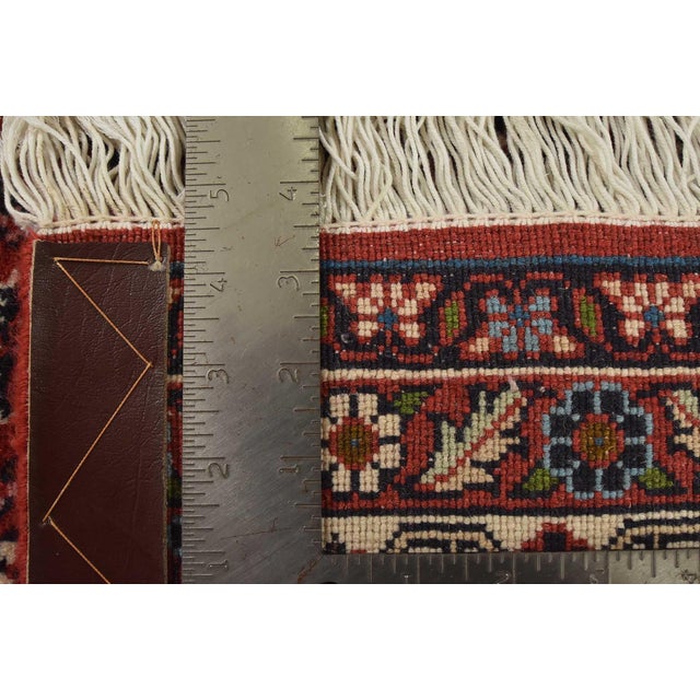 Fine Bidjar Rug 6’7” X 8’2” Ivory Wool Traditional Hand-Knotted Oriental Carpet For Sale - Image 15 of 15