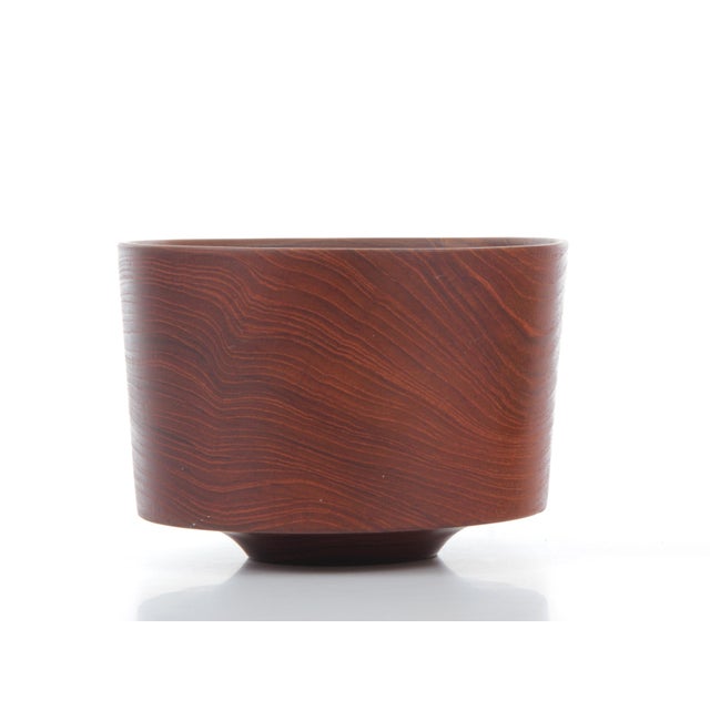 Vintage Danish Bowl in Solid Teak, 1950s For Sale - Image 6 of 7