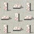 Schumacher Domino Epingle Fabric in Black For Sale