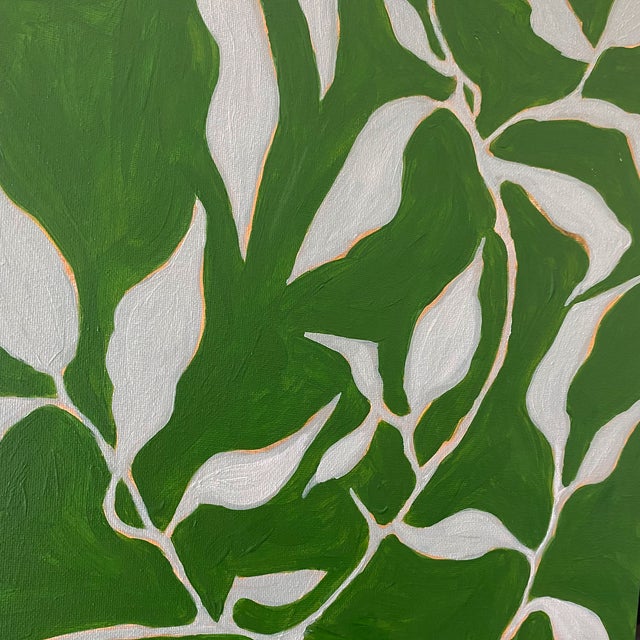 2020s Original Framed Acrylic Botanical Painting Organic Boho Art Floral Wall Art by Tatiana Duperault For Sale - Image 5 of 6