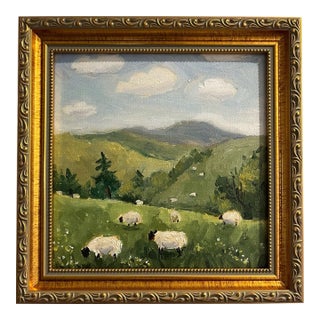 Impressionist English Oil Painting, Signed & Framed For Sale