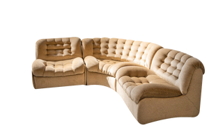 Semi-Circle Modular Sofa by F. Ili Carloni, 1970, Set of 3