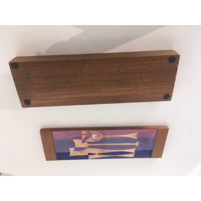 Mid Century Modern Copper and Purple Enamel Box For Sale - Image 10 of 12