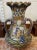 Circa 1950 Japanese Satsuma Style Porcelain Moriage Figural Motifs Three-Handled Vase (Showa Period) For Sale - Image 4 of 8