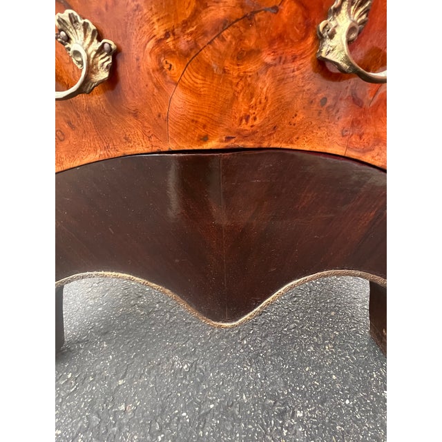 Brown Vintage Louis XV Style Bombay Commode Chest of Drawers For Sale - Image 8 of 11