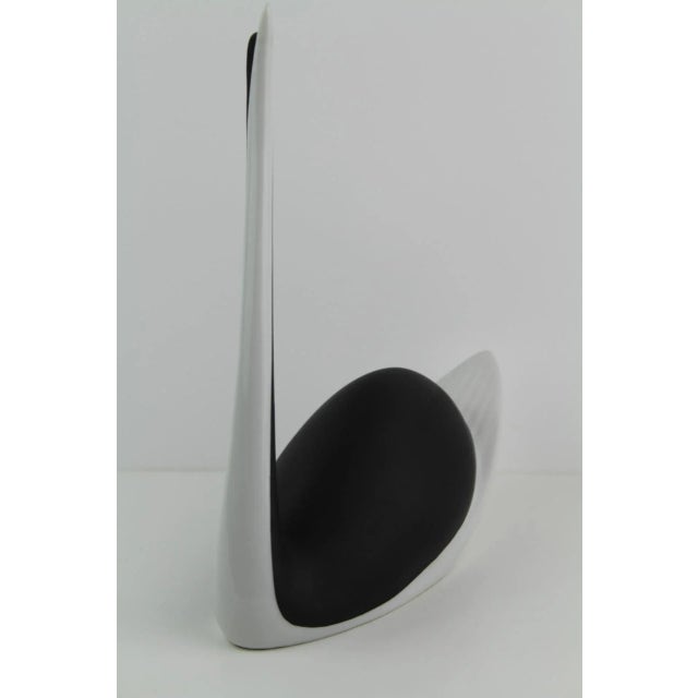 Black Czech Porcelain Black Swan Figurine from Royal Dux, 1960s For Sale - Image 8 of 13