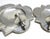 Match Quatrefoil Polished Pewter Wall Sconces - A Pair For Sale - Image 4 of 9