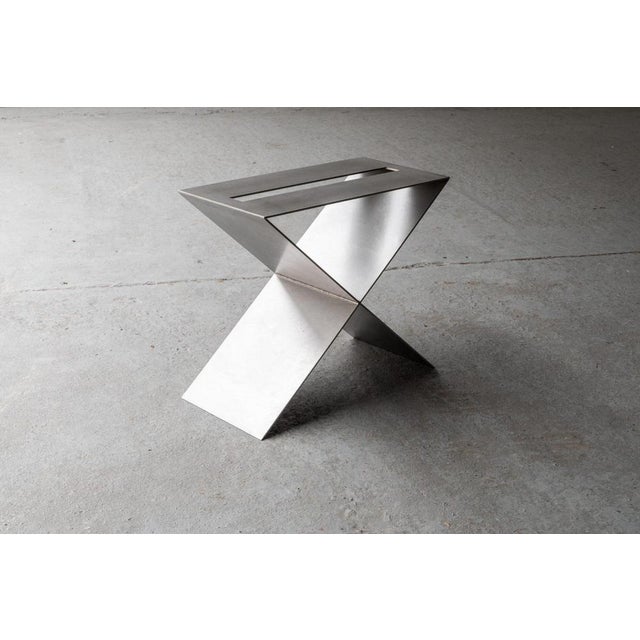 Metal Side Table LC02 by Lena Coupez For Sale - Image 7 of 18