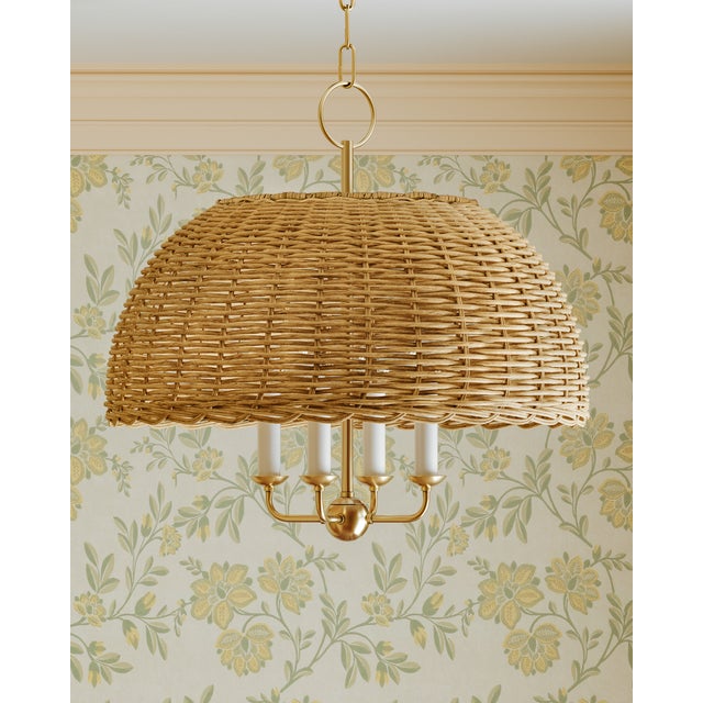 Mitzi Mitzi Arwen 20 in. 4 Light Pendant in Aged Brass Finish For Sale - Image 4 of 13