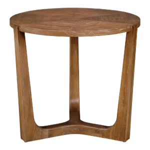 Oak Chairside Table