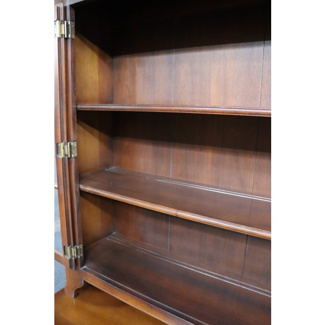 Statton Mahogany Step Back Dutch Cupboard For Sale - Image 11 of 17